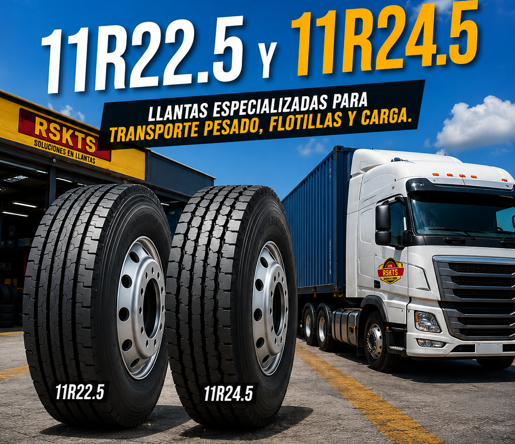 Venta de llantas para trailer medidas 11R22.5 y 11R24.5